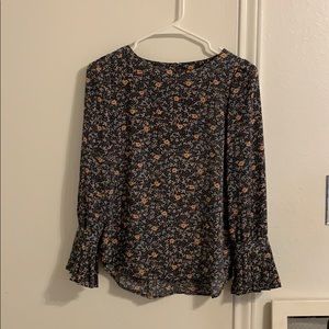 LOFT floral blouse